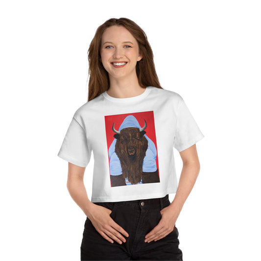 Champion Women's Heritage Cropped T-Shirt- Papa Buffalo Bill